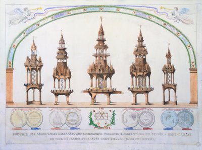 Souvenir of the Awards Given to the Craftsmen During Their Tour de France by French School